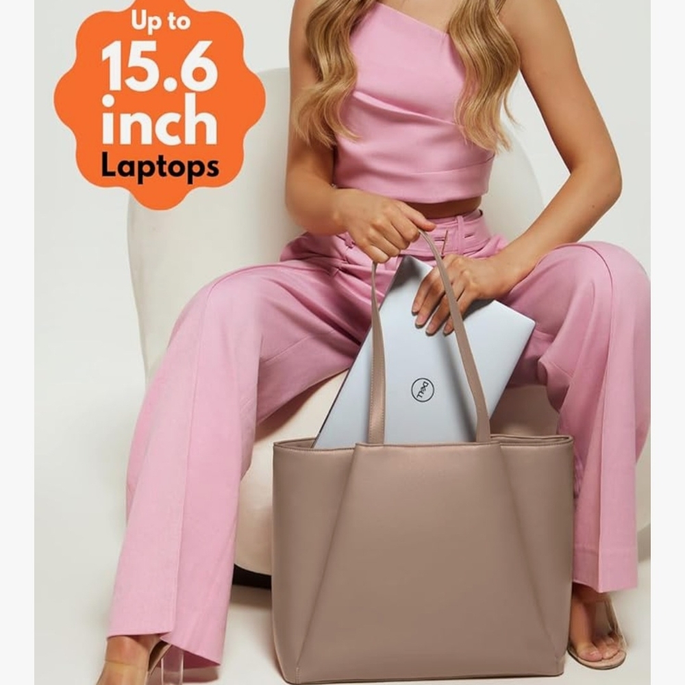Elegant Tan Tote Bag - Picture 5 of 6
